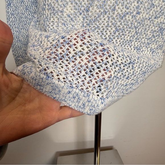 Talbots 100% Pima Cotton Loose Knit Lightweight V-Neck Sweater Women’s Size XS - Picture 5 of 8